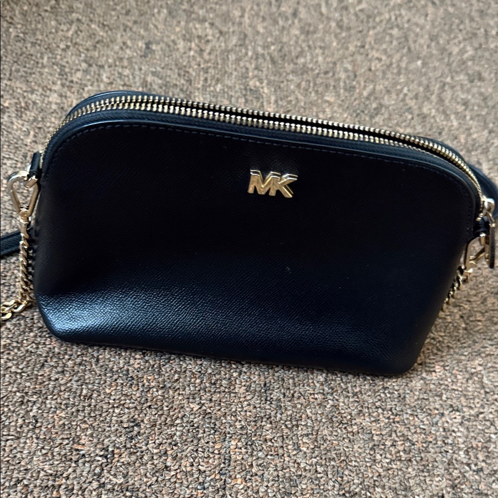 Michael Kors Black Crossbody Bag with Gold Chain